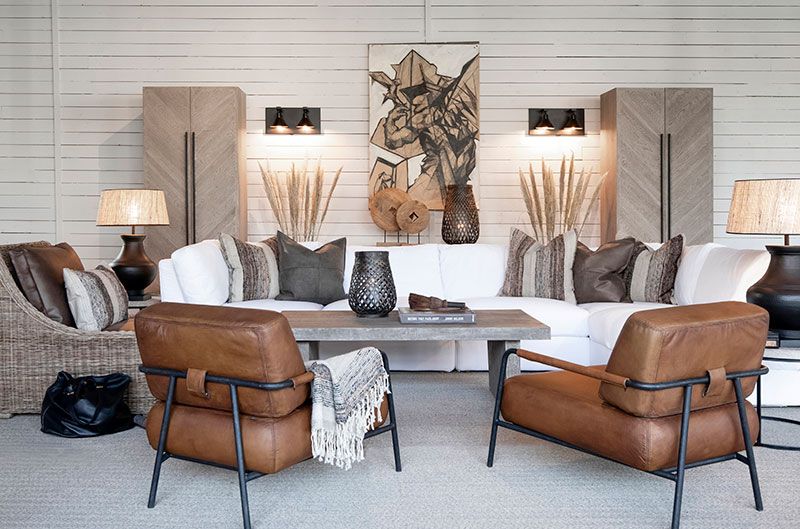 Sinclair Armchair Brown Leather