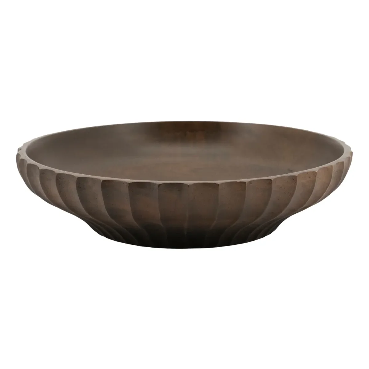 Yori large Bowl 25x25x6 cm Mango Wood dark brown