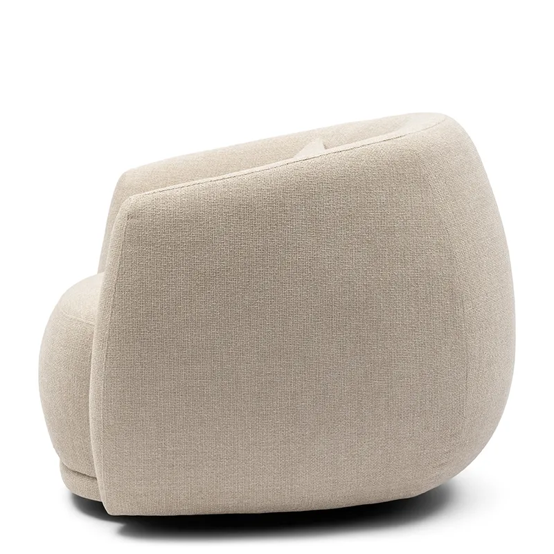 Swivel Chair Leonardo Glossy Flax