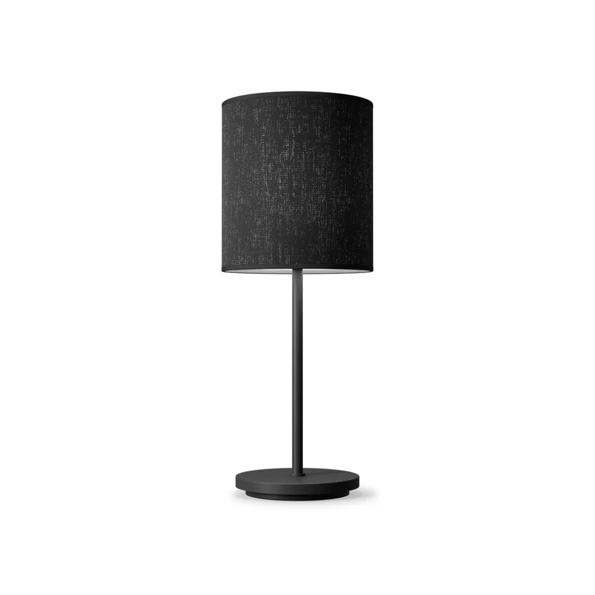 Dual table lamp metal textured black