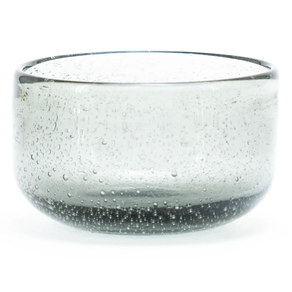 Bubble small bowl 9,3x9,3x6 cm glass grey