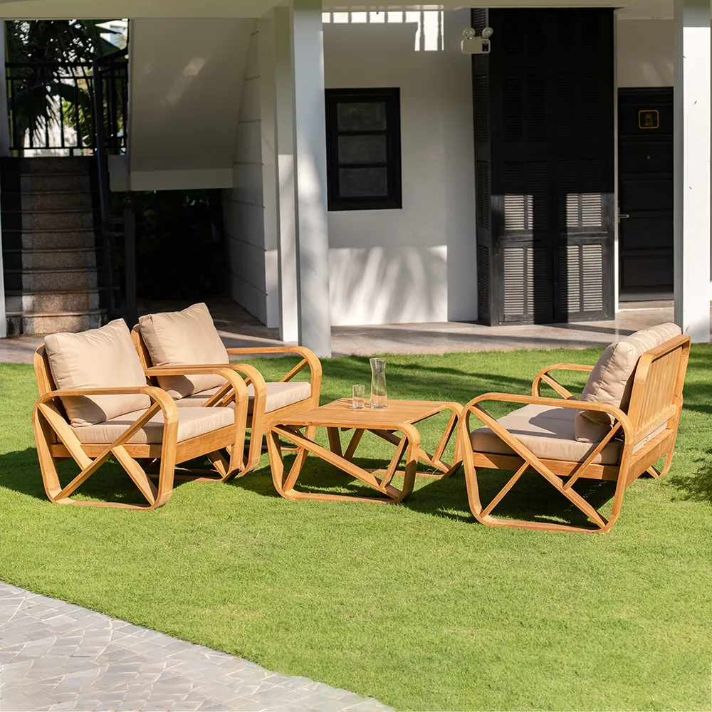 Bålamöllan lounge chair incl. cushions beige