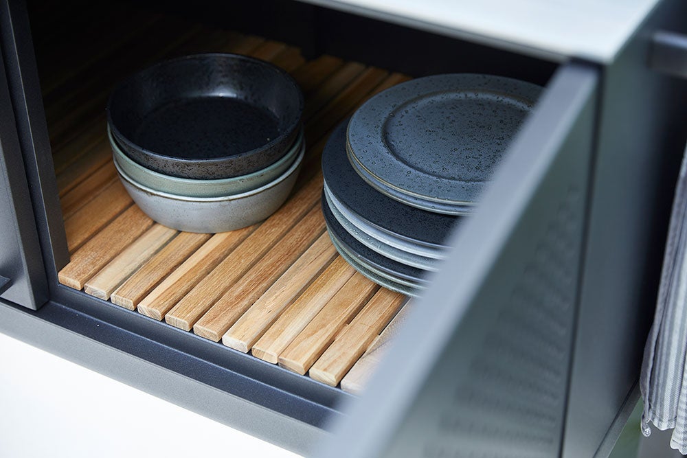 Drop Outdoor Kitchen Lava Grey Incl. Wall