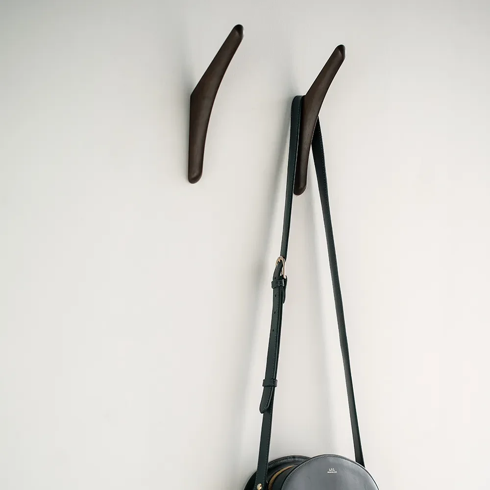  PI hanger wall lacquered dark brown mahogany