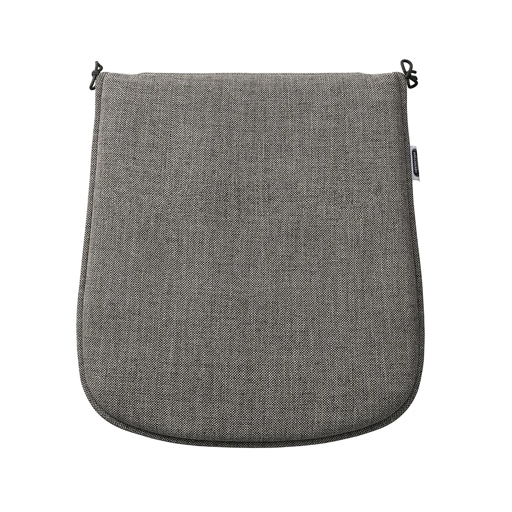 Seat cushion, Libelle chair, black mottled, L 46.5 W 38/41 H 3 cm