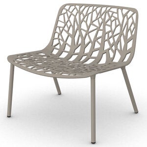 Forest lounge armchair Pearly Gold