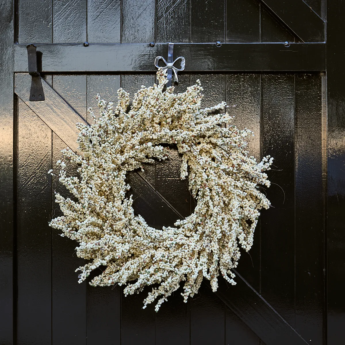 Door Wreath Hanger Silver H 35 cm