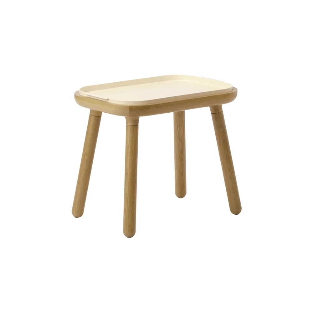 Paff Side Table Oak/Pearl White