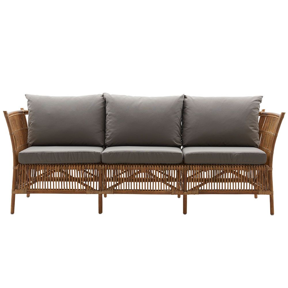 3-seater sofa Donatello Rattan Antique