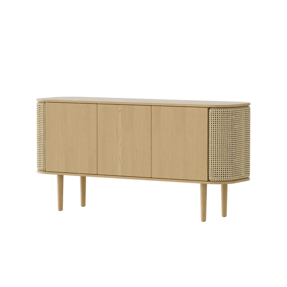 Treasures 3-door cabinet Oak/Venetian Cane