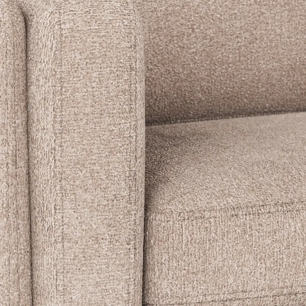 Braden 3-seater sofa in oak/light beige