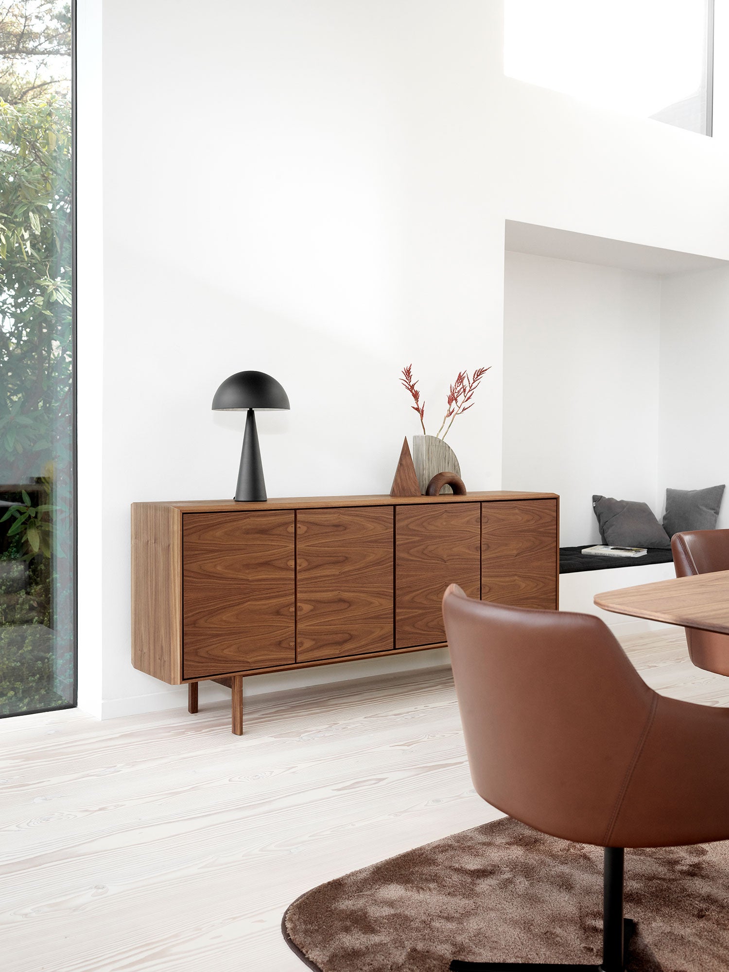 Sm544 Sideboard Oak Lacquer 190X43X85cm