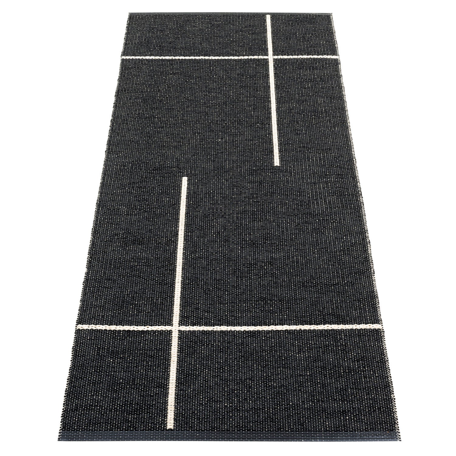Fred Carpet 70x180 cm black / vanilla