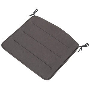 Linear Steel Lounge armchair seat pad Dark Grey