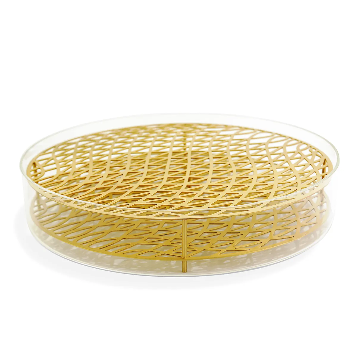 Äng Mega Brass Ø40xH7 cm Brass, Glass Klong