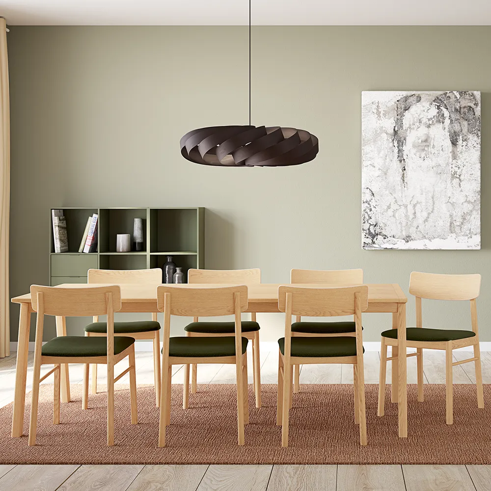 SM141 Dining table 100x209 cm Solid Oak Natural Oiled