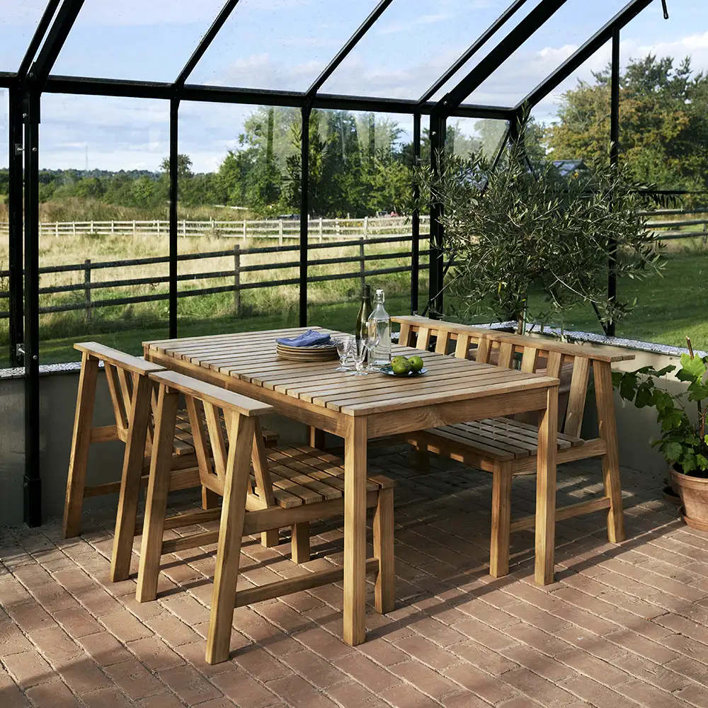 Plank Dining Table 160x90 cm Teak