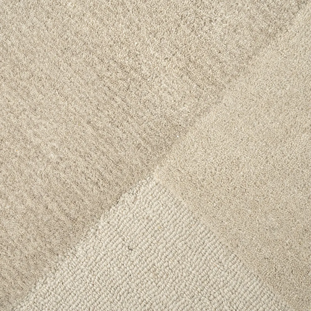 Wool Rug Contour Beige 290x190 cm