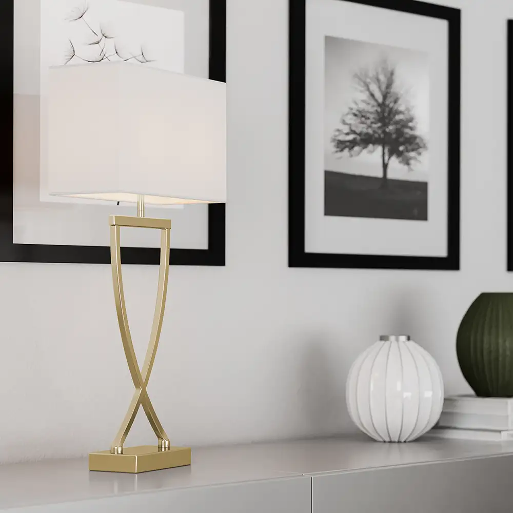Omega Table Lamp 69 cm Brass