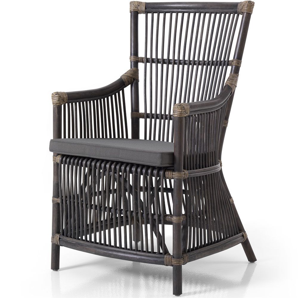 Bonete armchair grey rattan