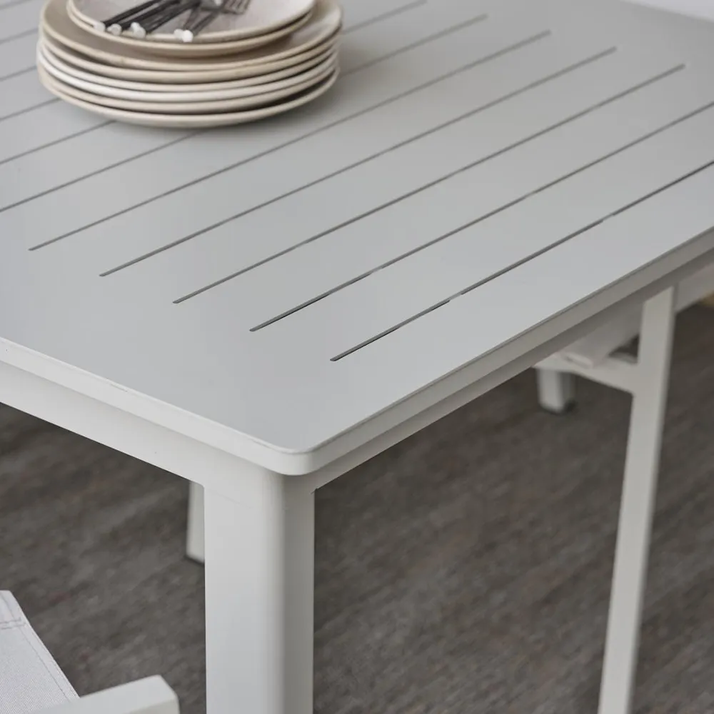 Lomma dining table 100x194-312 cm Light grey