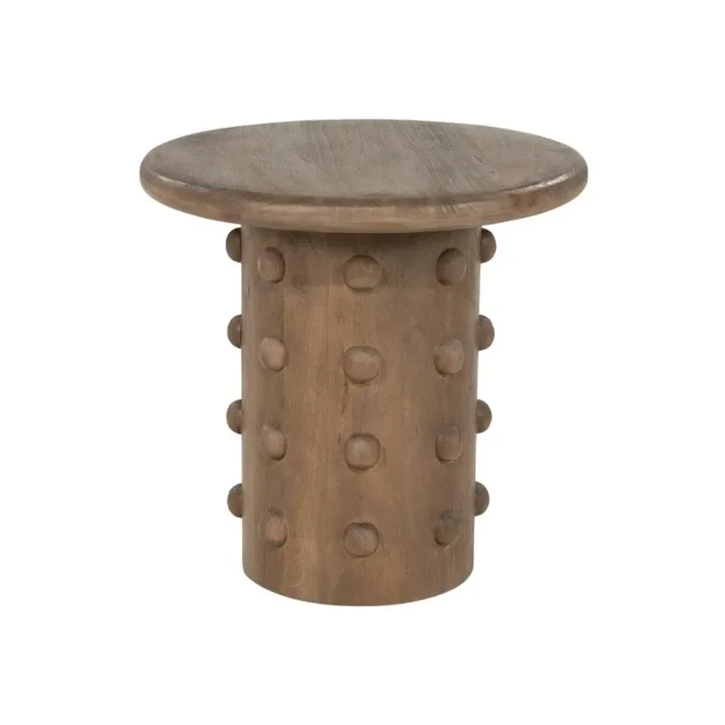 PopDot Side table 52x52x51 cm Mango Wood Brown
