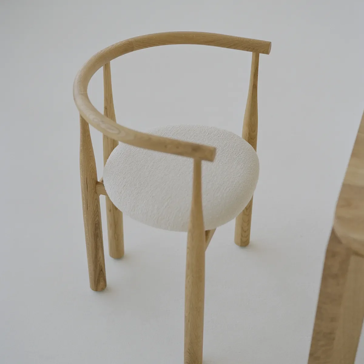 Dining Chair Bukowski Oak Nevotex Barnum Lana with armrest