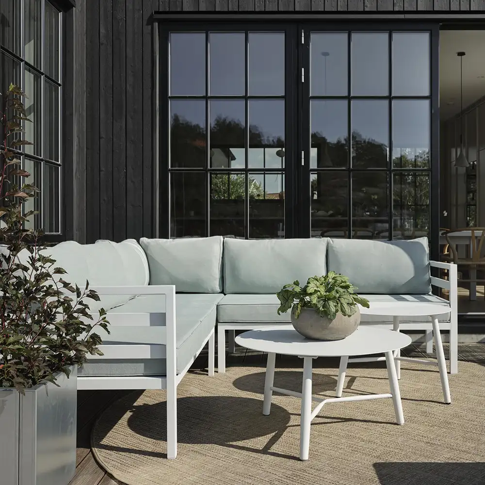 Weldon footstool white/tea