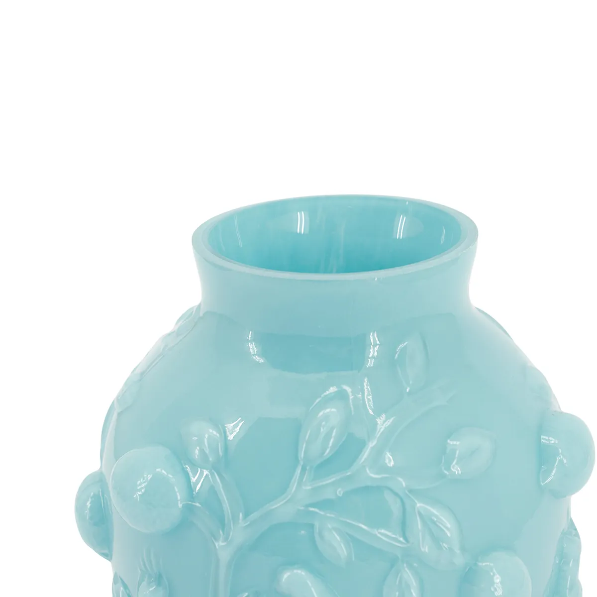 Hand-Blown Vase Aru H22 cm Light Blue