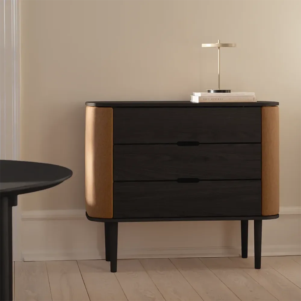 Treasures Chest of Drawers Black Oak/Sugar Brown