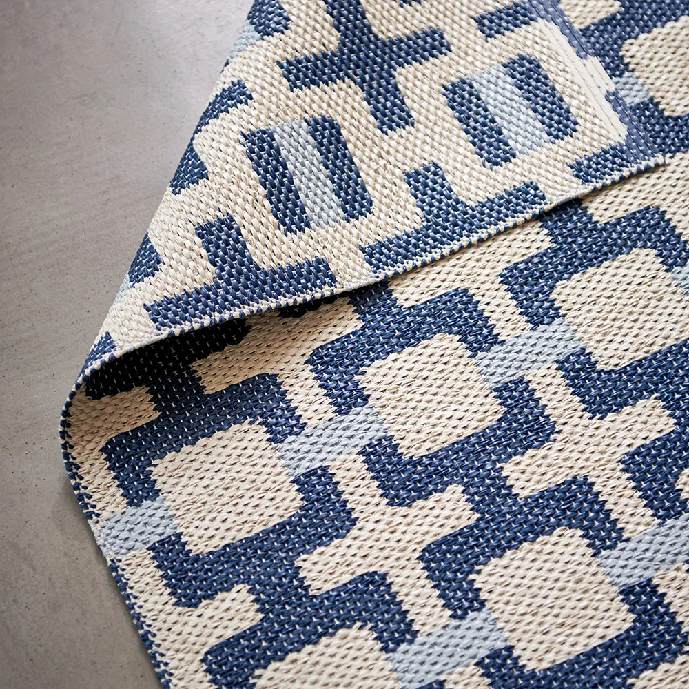 Tom rug Ocean Blue/Cream/Blue Fog 70 x 180 cm