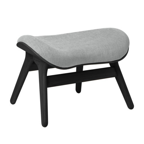 A Conversation Piece Ottoman Footstool Black Oak/Sterling