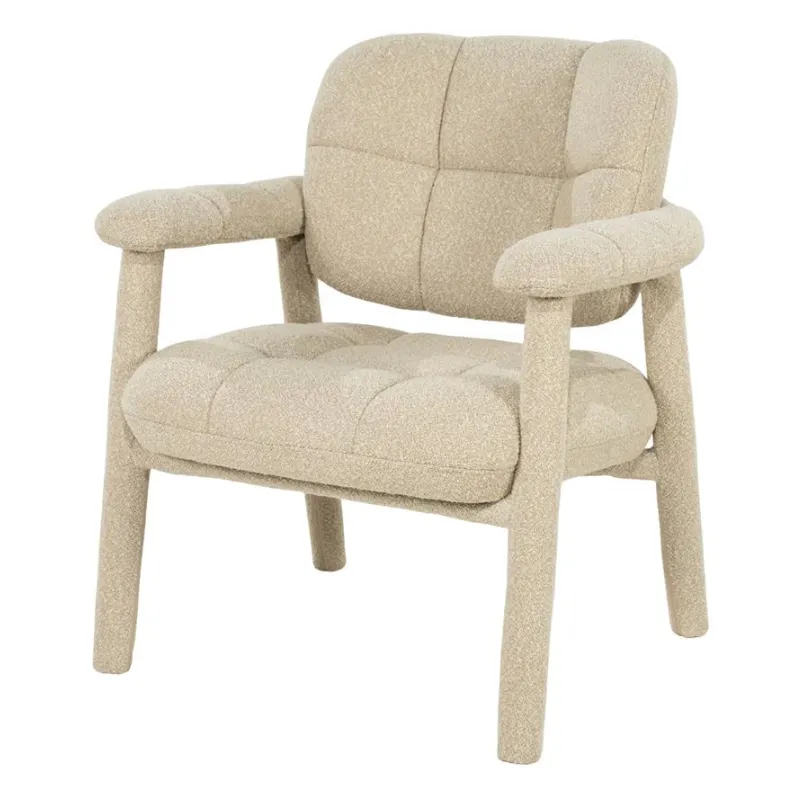 Knox Lounge chair 71,5x73x81 cm Metal & Fabric taupe