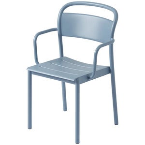 Linear Steel Armchair - Pale Blue