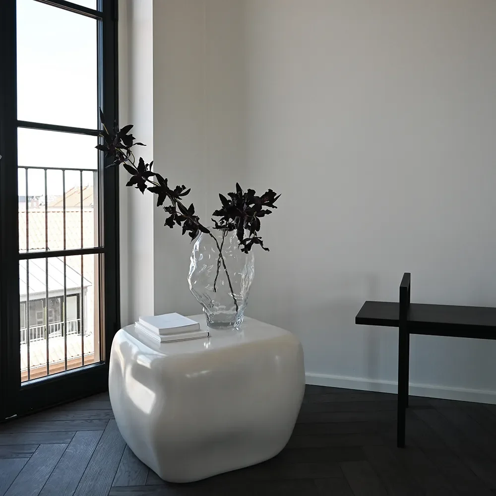 Ishi Coffee Table, Medio - High Glaze Birch