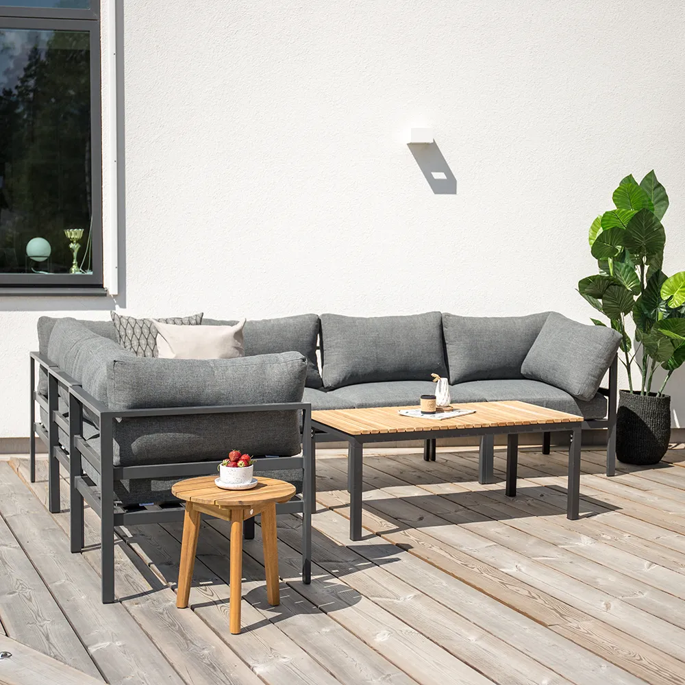 Brasilia coffee table Black/Teak