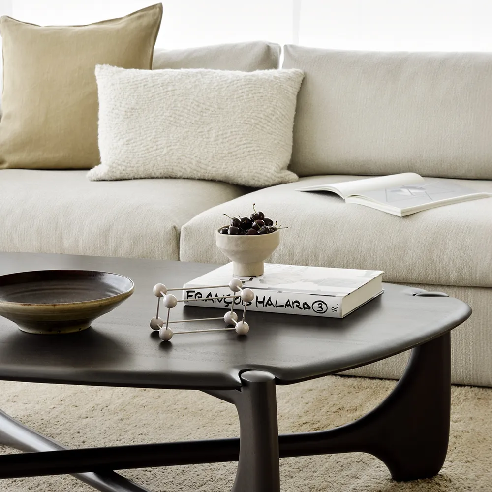 Cushion Cover Wave 60x40 cm Off-white