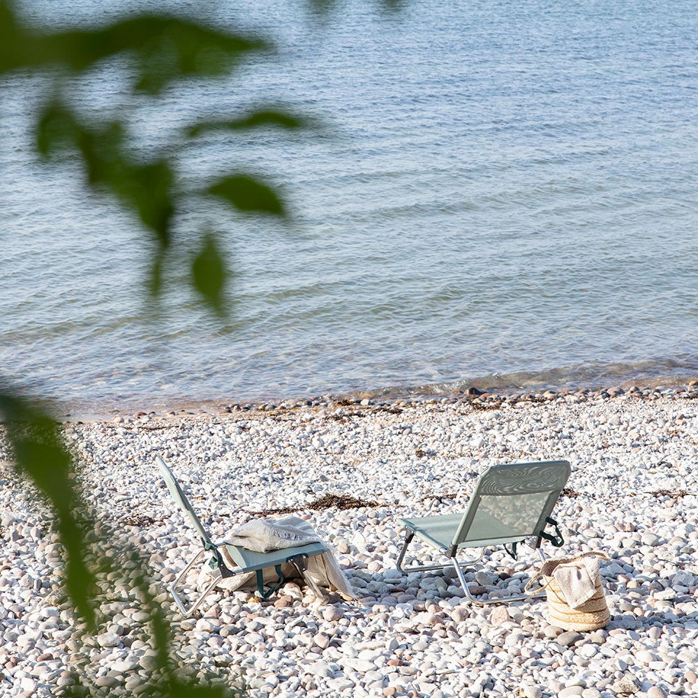 Quick sun lounger Taupe aluminium/textilene