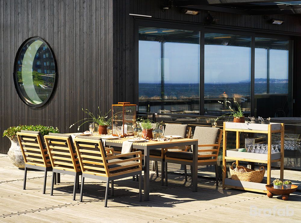 Zalongo dining chair grey / teak