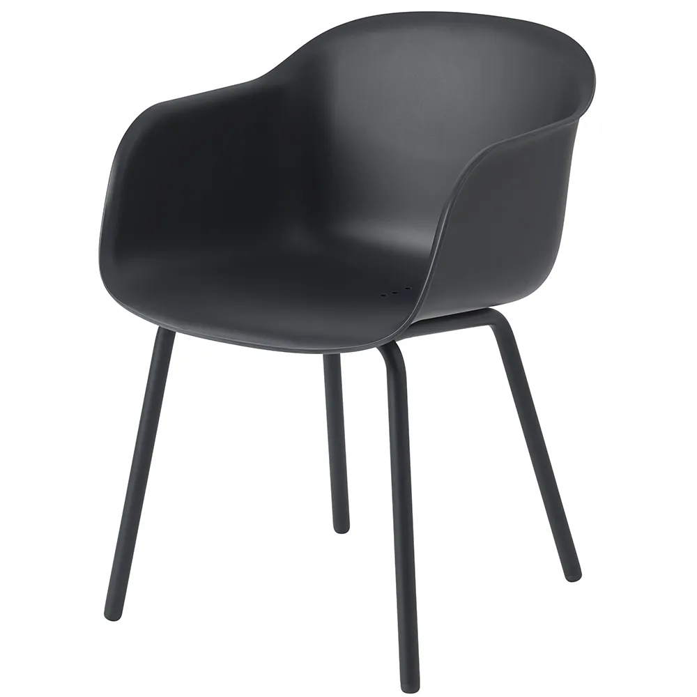 Fiber Outdoor Armchair Anthracite Black 