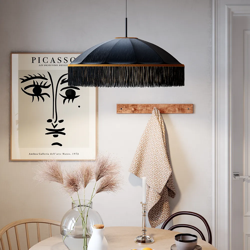 Francis ceiling light Ø60cm Black