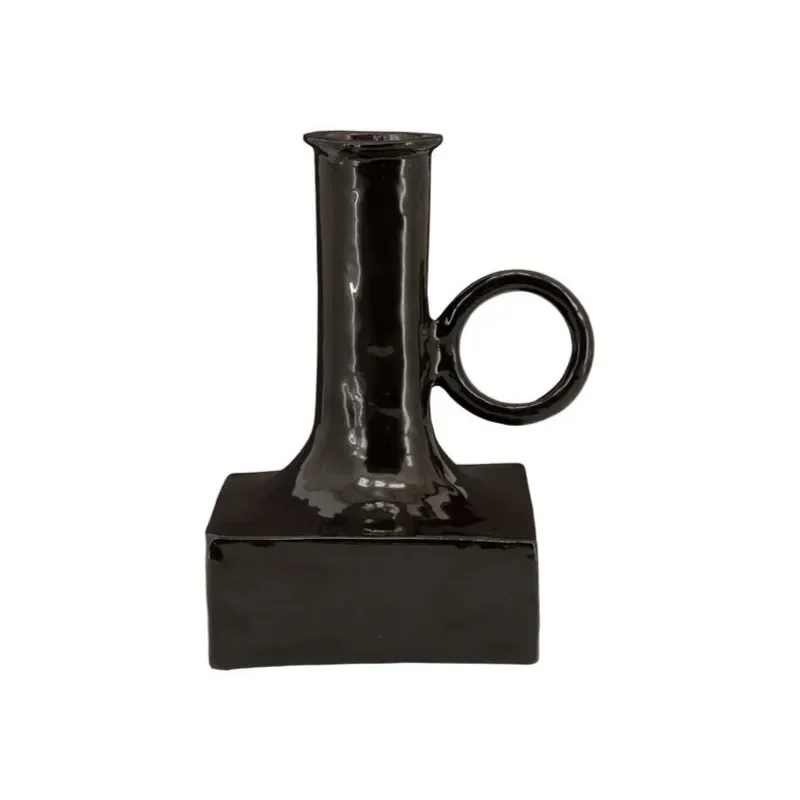 Oro 2 vase 20x16x25 cm aluminium brown