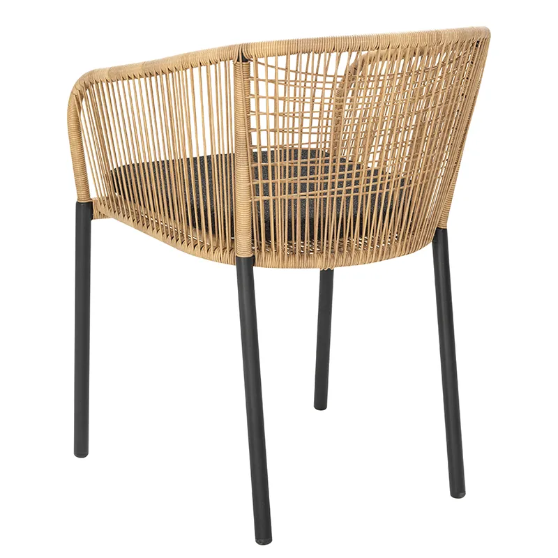 Delta chair    Black / Natural Wicker/ Teddy Black
