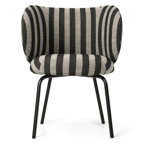 Rico Dining chair Black Louisiana - Sand/Black