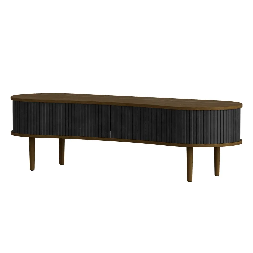 Audacious TV stand Dark Oak/Charcoal