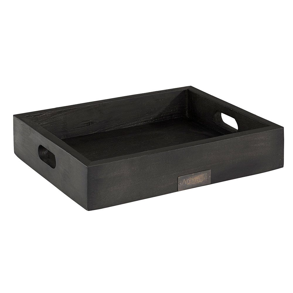 Serving tray The Bakery 30X25 Cm Black Wood