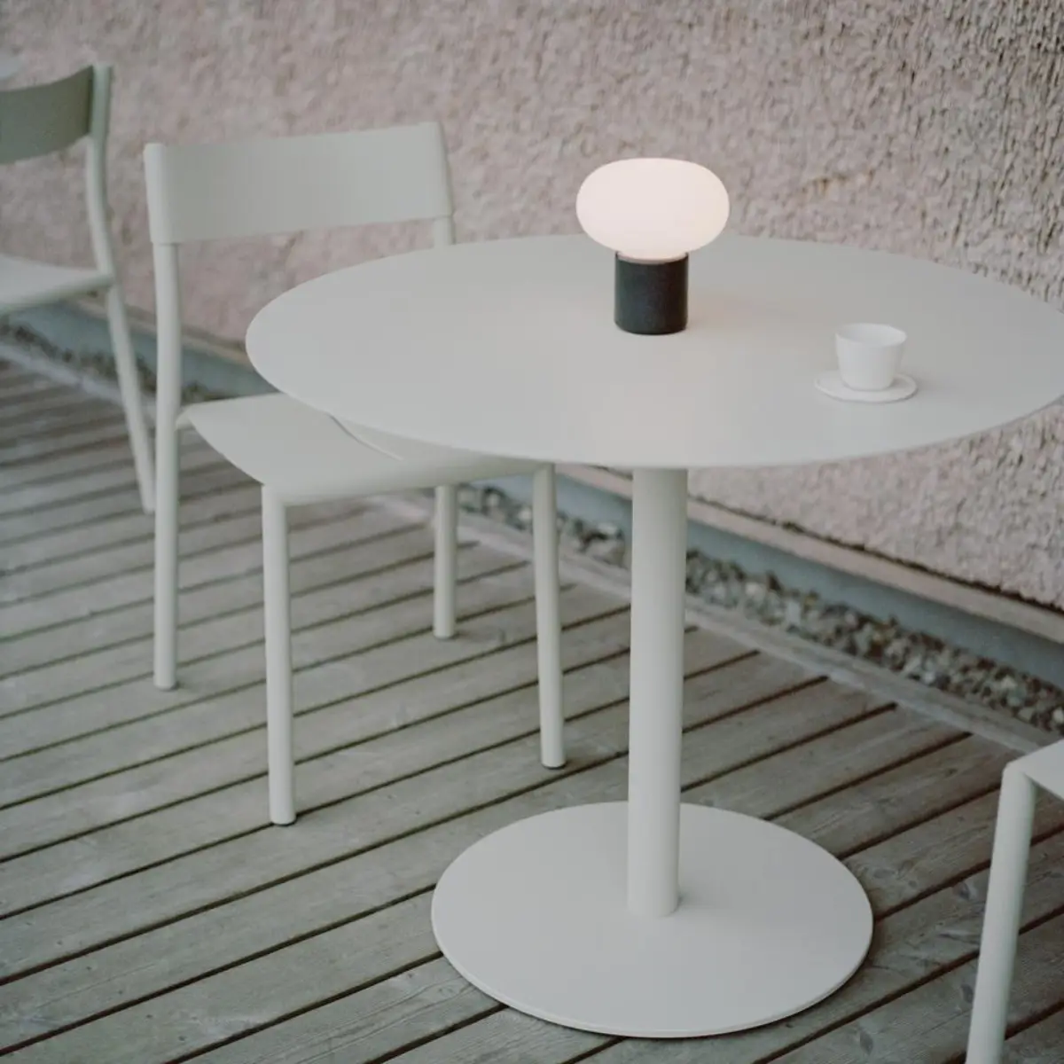 May Bistro Table Ø90cm Light Grey