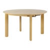 Comfort Circle Dining table with extension 132-202x132 Oak