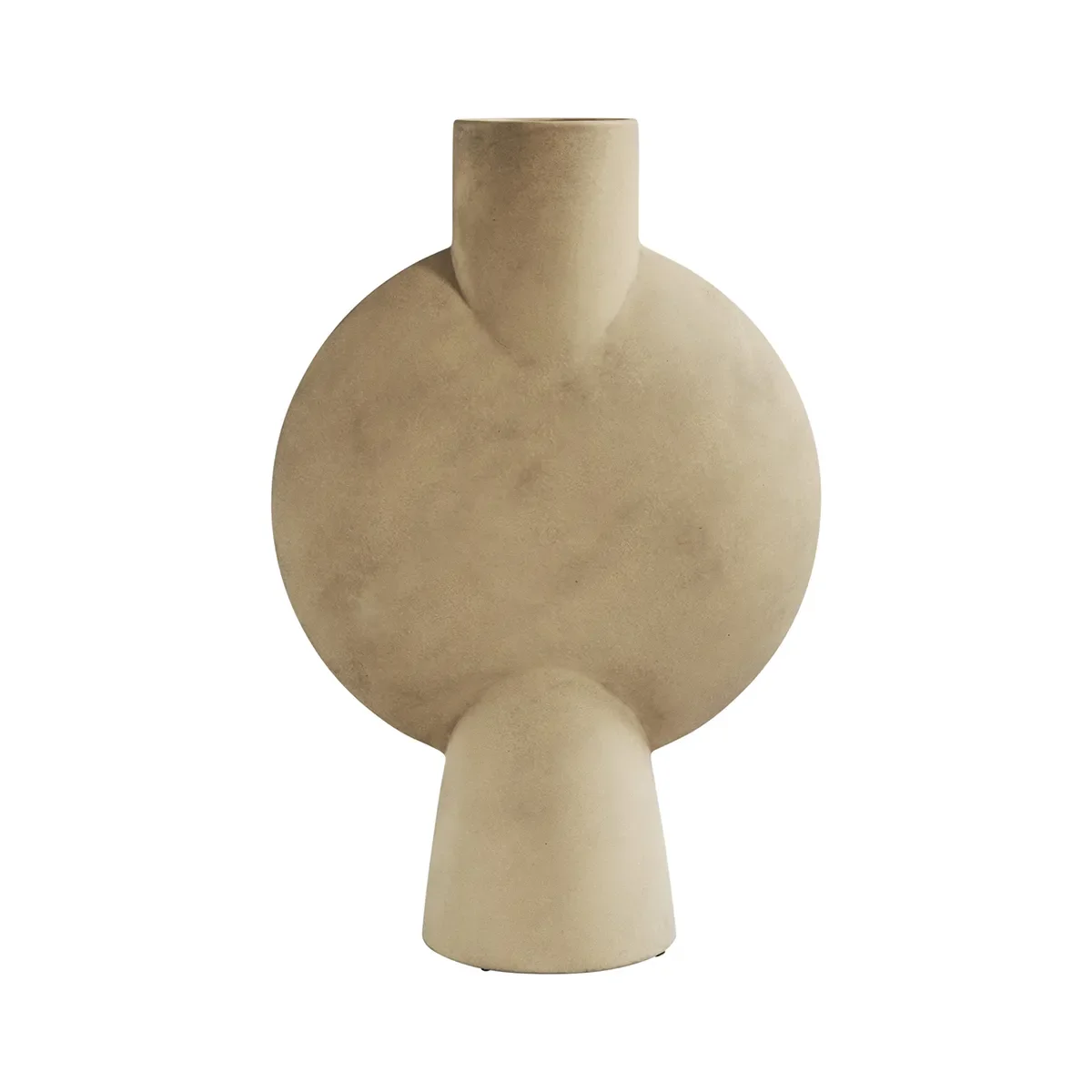 Hand-painted Vase Sphere Bubl Hexa Sand H60 cm