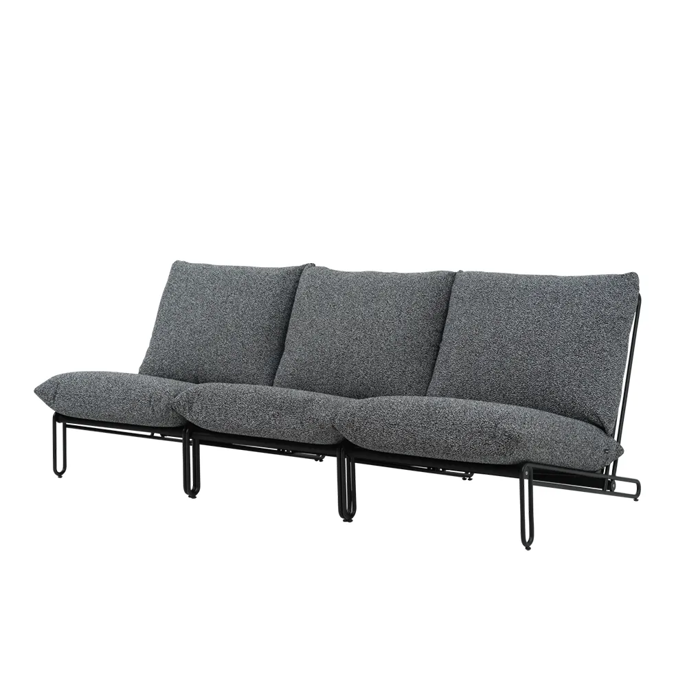 Blixt armchair Black / Teddy ant